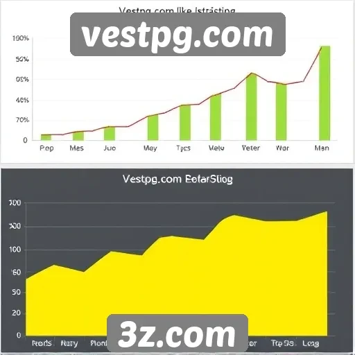Estatísticas de acessos e engajamento no vestpg.com